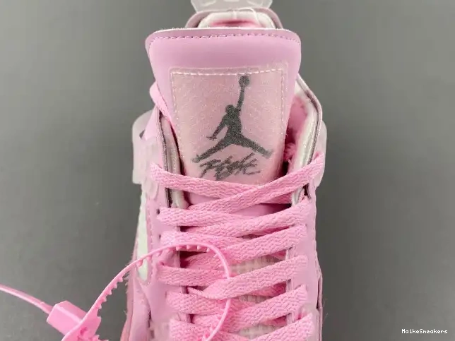 MaikeSneakers X OFF-WHITE PINK JORDAN 4 0511